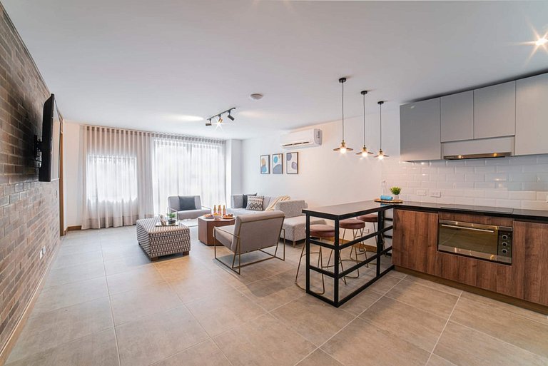 E201 • Precioso apartamento de 2 dormitorios, aire acondicio