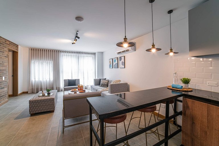 E201 • Precioso apartamento de 2 dormitorios, aire acondicio