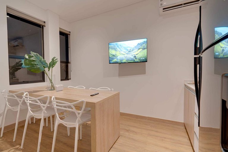 M404 | Elegante 3 camas | Aire acondicionado | A pasos de la