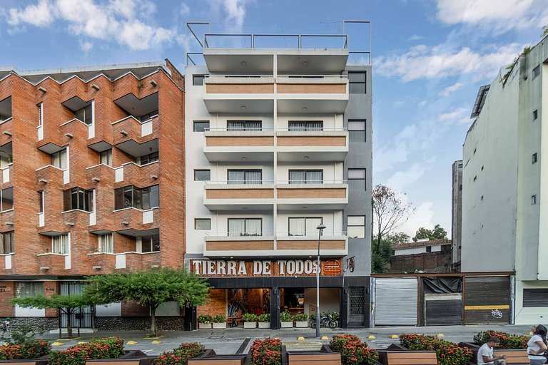 M404 | Elegante 3 camas | Aire acondicionado | A pasos de la