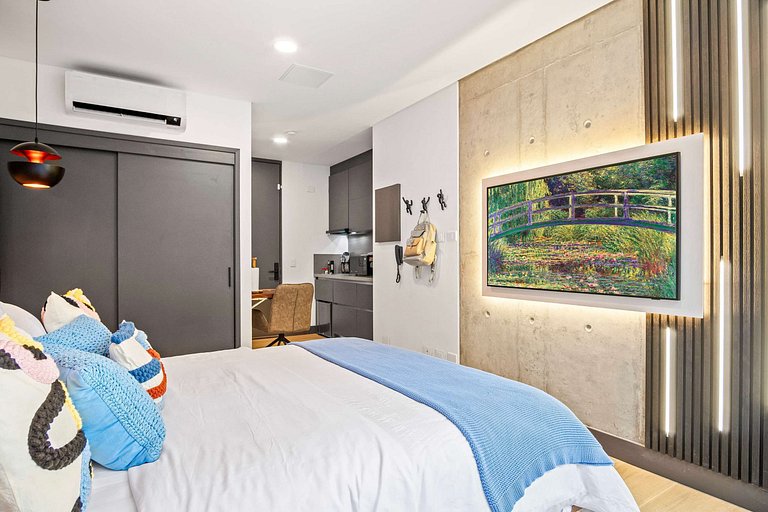 RM505 | Estudio moderno | Piscina, gimnasio y wifi rápida |