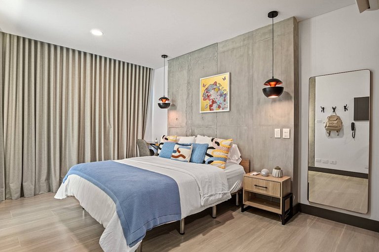 RM505 | Estudio moderno | Piscina, gimnasio y wifi rápida |