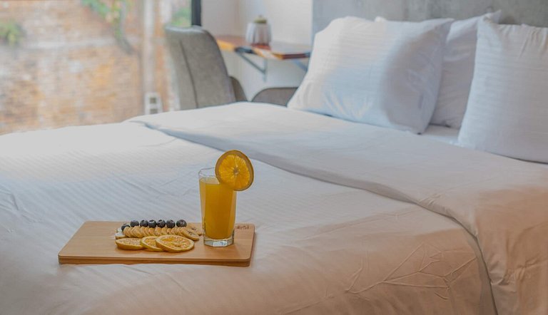 RM505 | Estudio moderno | Piscina, gimnasio y wifi rápida |