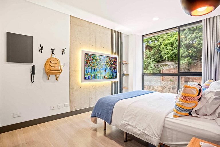 RM505 | Estudio moderno | Piscina, gimnasio y wifi rápida |
