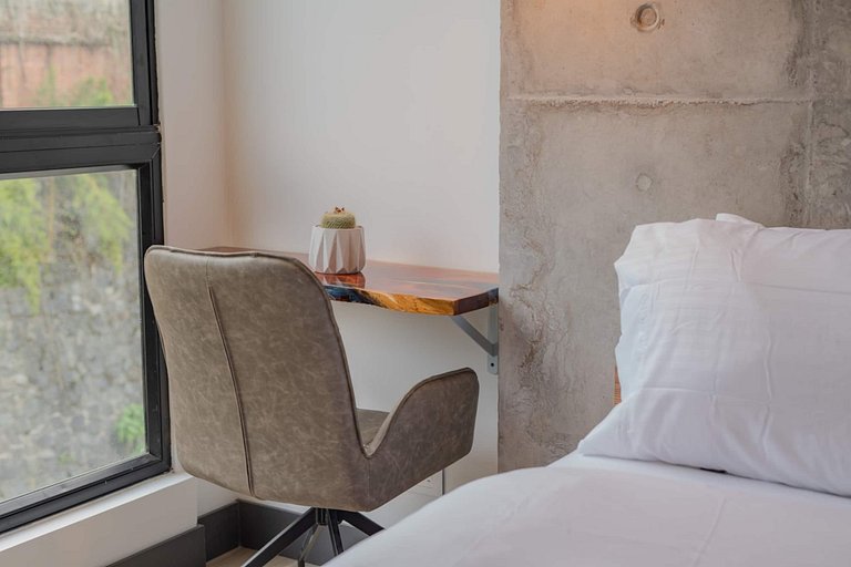 RM505 | Estudio moderno | Piscina, gimnasio y wifi rápida |