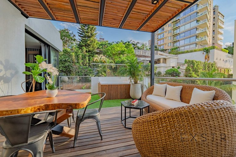 RM606 • Acogedor apartamento con jacuzzi • Piscina • Terraza