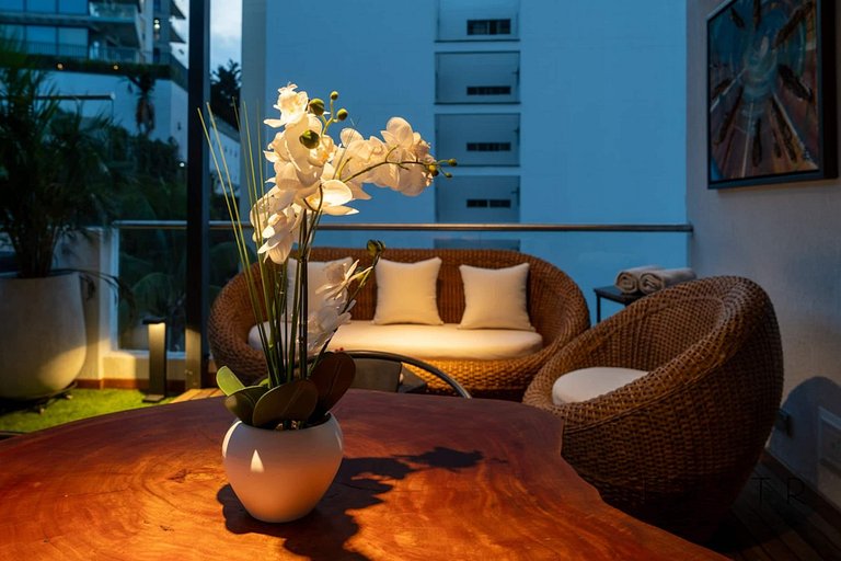 RM606 • Acogedor apartamento con jacuzzi • Piscina • Terraza