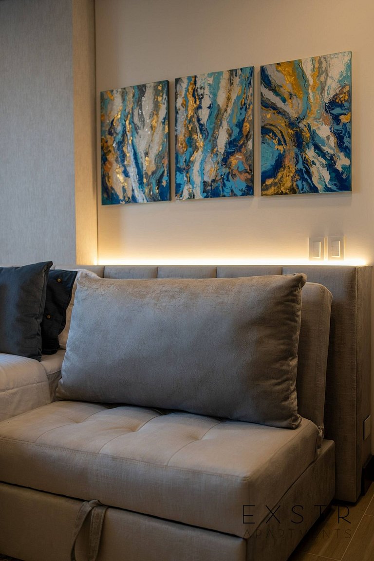 RM805 • Estudio maravilloso • Balcón • Piscina y gimnasio