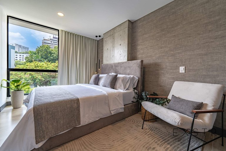 RM905 | Increíble estudio de gran altura | Piscina | Segurid