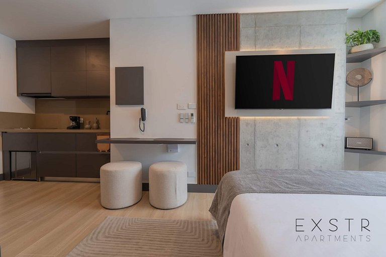 RM905 | Increíble estudio de gran altura | Piscina | Segurid