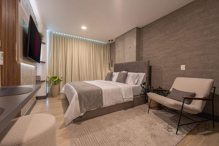 RM905 | Increíble estudio de gran altura | Piscina | Segurid
