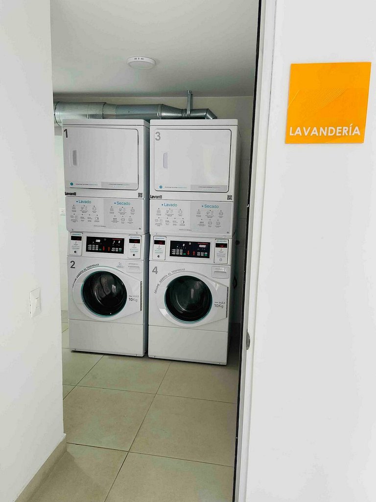 H108 | 2 camas, 2 baños | Piscina | Gimnasio | Seguridad 24/