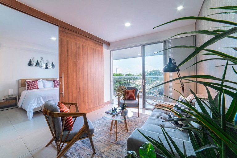 H307 • Hermoso 2BR • Piscina • A/C • Cerca Granada